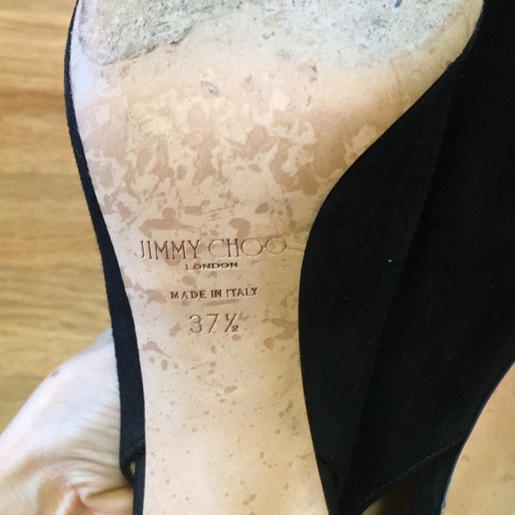 Jimmy Choo Suede Slingback Pumps - Picture 7 of 10